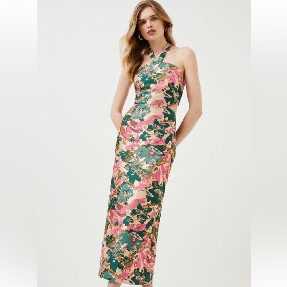 ISO karen miller jacquard dress size 0 or 2 or 4